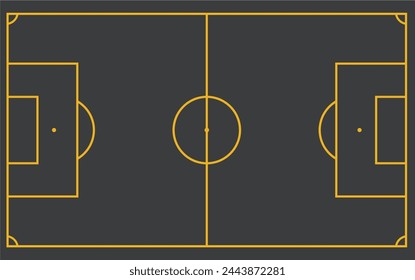 Campo de fútbol, campo de fútbol ilustración vectorial