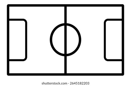 soccer filed icon vector. Football stadium icon 