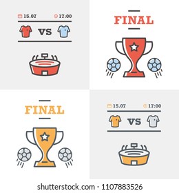 Soccer Final Vector, Stadium, Championship Cup