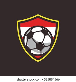 Soccer Flag Logo, Austria Flag