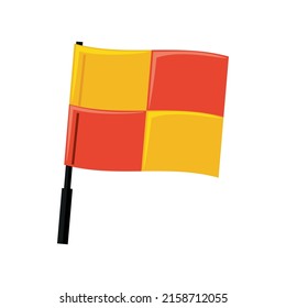 soccer flag sport icon isolated