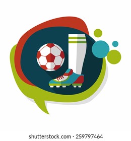 soccer flat icon with long shadow,eps10