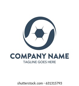 Soccer Foot Ball Logo Template