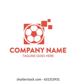 Soccer Foot Ball Logo Template