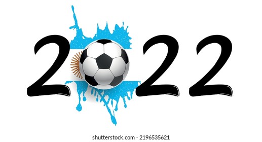 Soccer Football 2022 Argentinia Vector Design