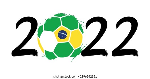 Soccer Football 2022 Brasil Vector Design