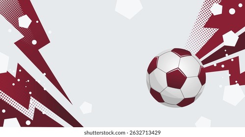 Soccer football background. Soccer background design. Soccer ball vector illustration. Football design