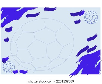 Soccer or football background, football themed background 