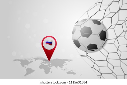 Soccer football background, vector illustration