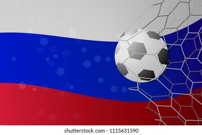 Soccer football background, vector illustration