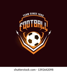 Soccer Football Badge Logo Design Templates | Sport Team Identity Vector Illustrations isolated on Background