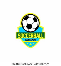 Soccer Football Badge Logo Design Templates. Sport Team Identity Vector Illustration.