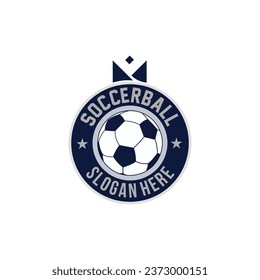 Soccer Football Badge Logo Design Templates. Sport Team Identity Vector Illustration.