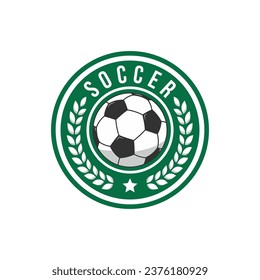 Soccer Football Badge Logo Design Templates. Sport Team Identity Vector Illustration.