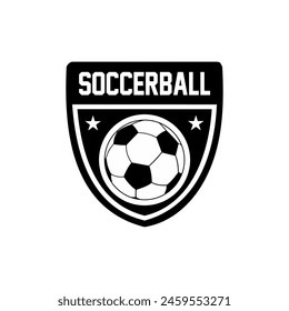Soccer Football Badge Logo Design Templates | Sport Team Identity Vector Illustrations isolated on white Background