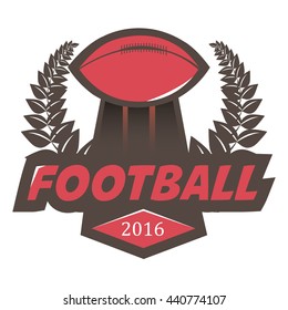 Soccer Football Badge Logo Design Template. Vector Illustration. Isolated on White.