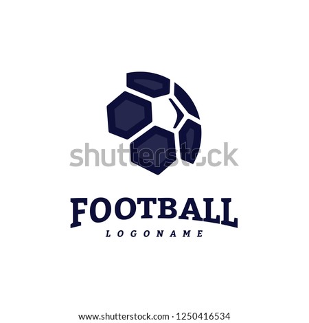 Soccer Football Badge Logo Design Templates. Sport Team Identity Vector Illustration