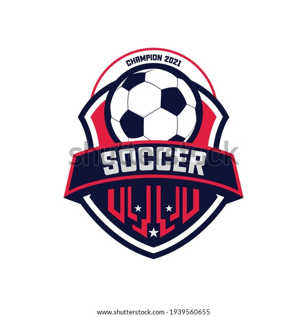 Soccer\
Football Badge Logo Design Templates | Sport Team Identity Vector\
Illustrations isolated on white\
Background