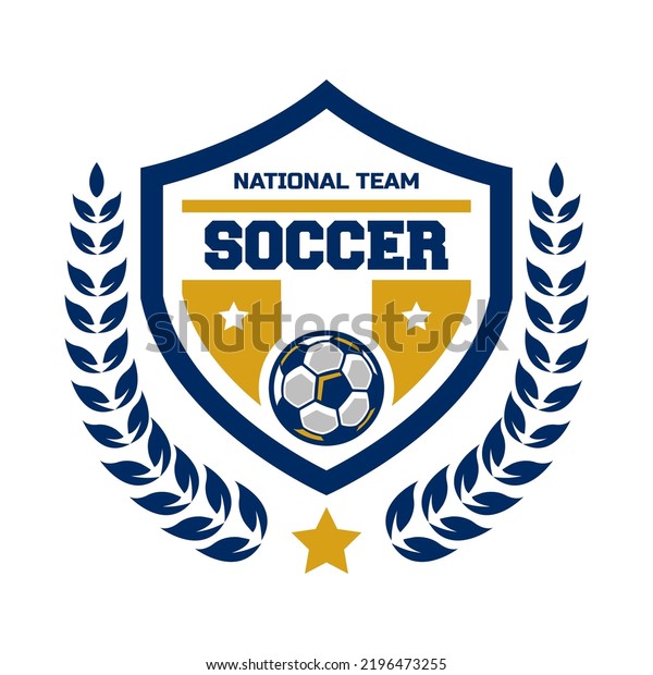 Soccer Football Badge Logo Design Templates Stock Vector (Royalty Free ...