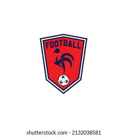 Soccer or football badge logo in flat design Soccer team Identity Vector Illustration