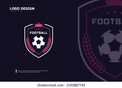 Soccer Football Badge Logo, Sport Team Identity vector. Soccer tournament template, E-Sport badge design