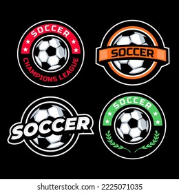 Soccer football badge logo template