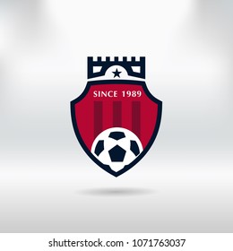 Soccer Football Badge logo, vector illustration