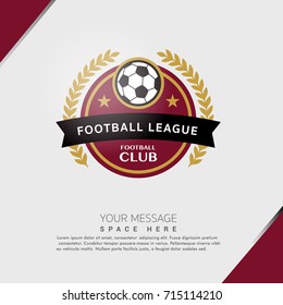 Soccer Football Badge,Covers Posters, Flyers Design, Vector illustration