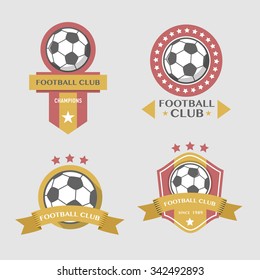 Soccer Football Badges,vector illustration
