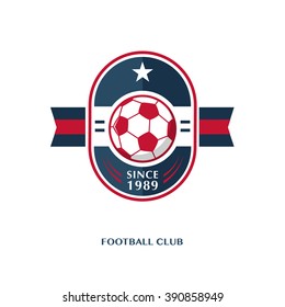 Soccer Star Badge Football Club Icon Stock Vector (Royalty Free ...