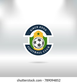 Soccer Football Badgevector Illustration Stock Vector (Royalty Free ...