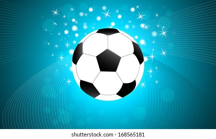 soccer, football ball with abstract background