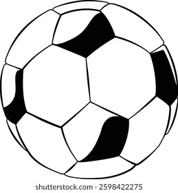 A Soccer Football ball cartoon sports icon illustration