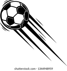 Soccer Football Ball Fast Motion Moving Stock Vector (Royalty Free ...
