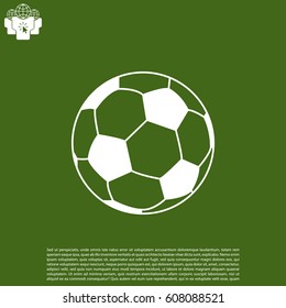 Soccer (football) ball icon. vector illustration