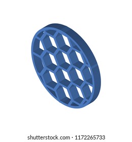 Soccer Football Ball isometric left top view 3D icon