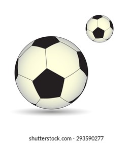 soccer and football ball real vector symbol eps10