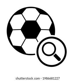 Soccer, football ball symbol, single goal isolated design vector illustration, web game  object .