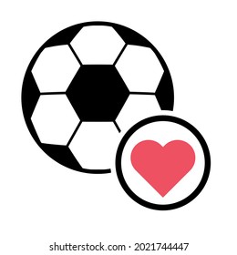 Soccer, football ball symbol, single goal isolated design vector illustration, web game  object .