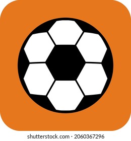 Soccer, football ball symbol, single goal isolated design vector illustration, web game  object .
