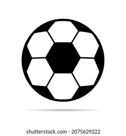Soccer, football ball symbol, single goal isolated design vector illustration, web game  object .