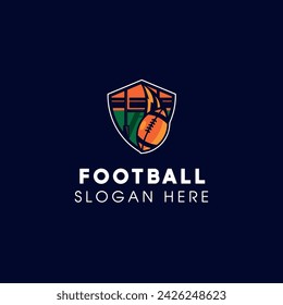 

Soccer and football balls for labels and emblems. Vector elements set. Football emblem,