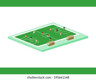 soccer football cartoon formation strategy