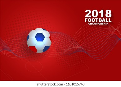 Soccer or football championship background template