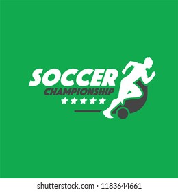 Soccer or football championship sign