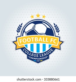 Soccer football club logo template.