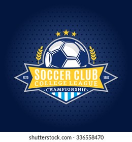 Soccer football club logo template