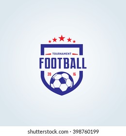 Soccer and Football Club logo template.