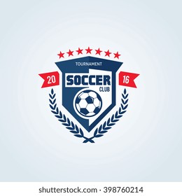 Soccer and football club vector logo template