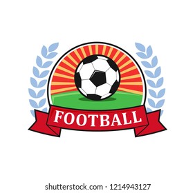 soccer football crest emblem vector logo design template inspiration for team, club, apparel, badge and identity